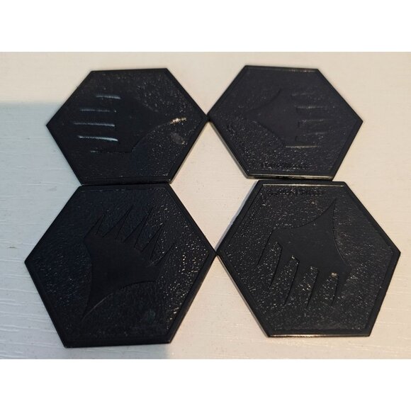 Magic The Gathering Arena Of The Planeswalkers Replacement Parts 4 Black Glyphs - Picture 2 of 3